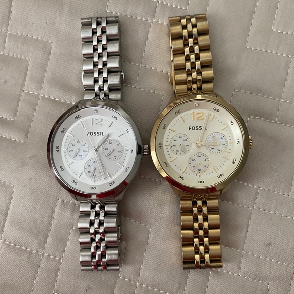 Fossil Women’s All Stainless Steel Gold Watch, 6” - Picture 7 of 8